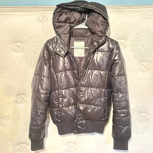 Aeropostale Jackets & Blazers - Aeropostale Black Puffer Y2K Full Zip Jacket size M